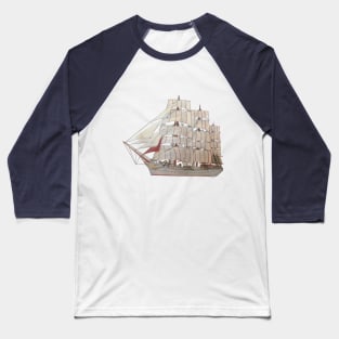 Frigate ship Baseball T-Shirt